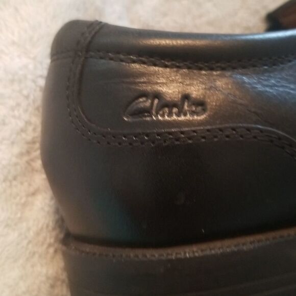 CLARKS Beeston Step Leather Loafers SZ 10 - Picture 8 of 11
